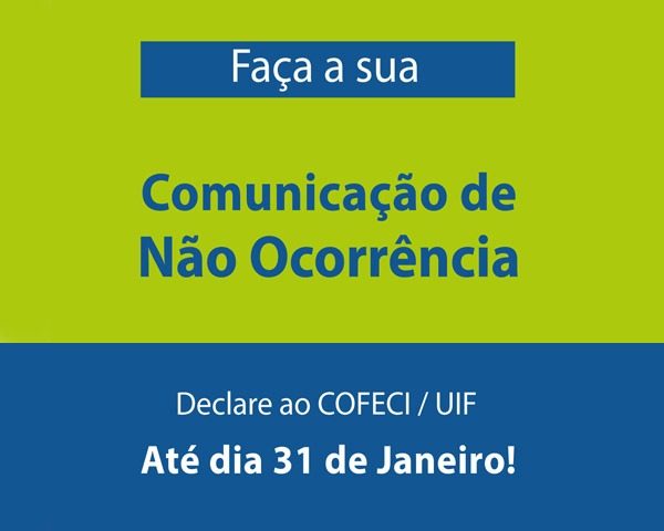 Já fez sua declaração de não ocorrência?