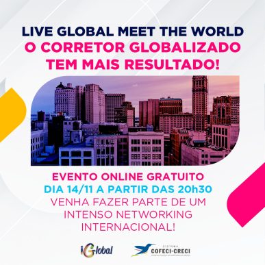 COFECI IRÁ TRANSMITIR, AO VIVO, ABERTURA INTERNACIONAL DA NAR, DIRETO DA CALIFÓRNIA