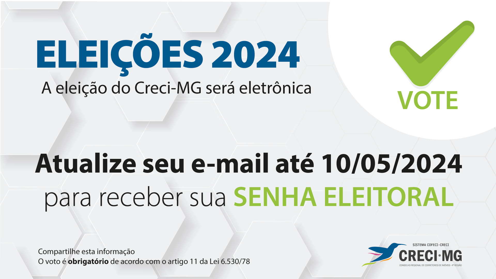 ELEIÇÕES SISTEMA COFECI / CRECI-MG