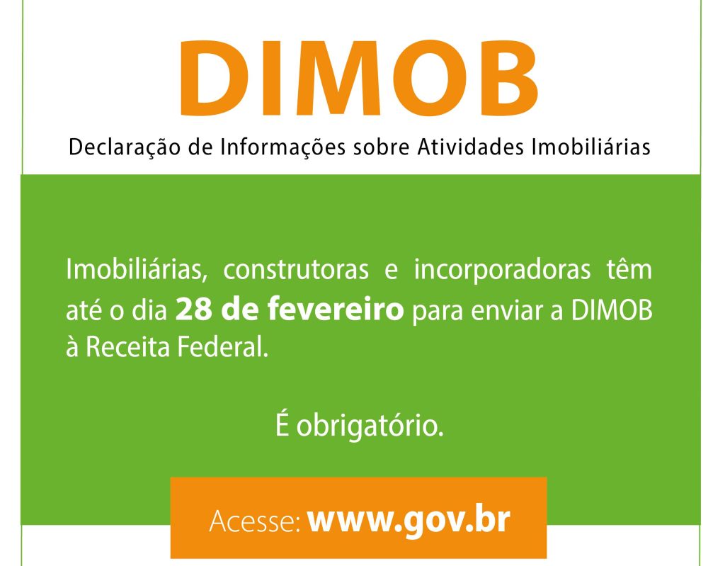 DIMOB é obrigatória, prazo é até 28 de fevereiro