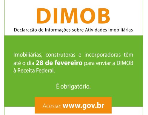 DIMOB é obrigatória, prazo é até 28 de fevereiro